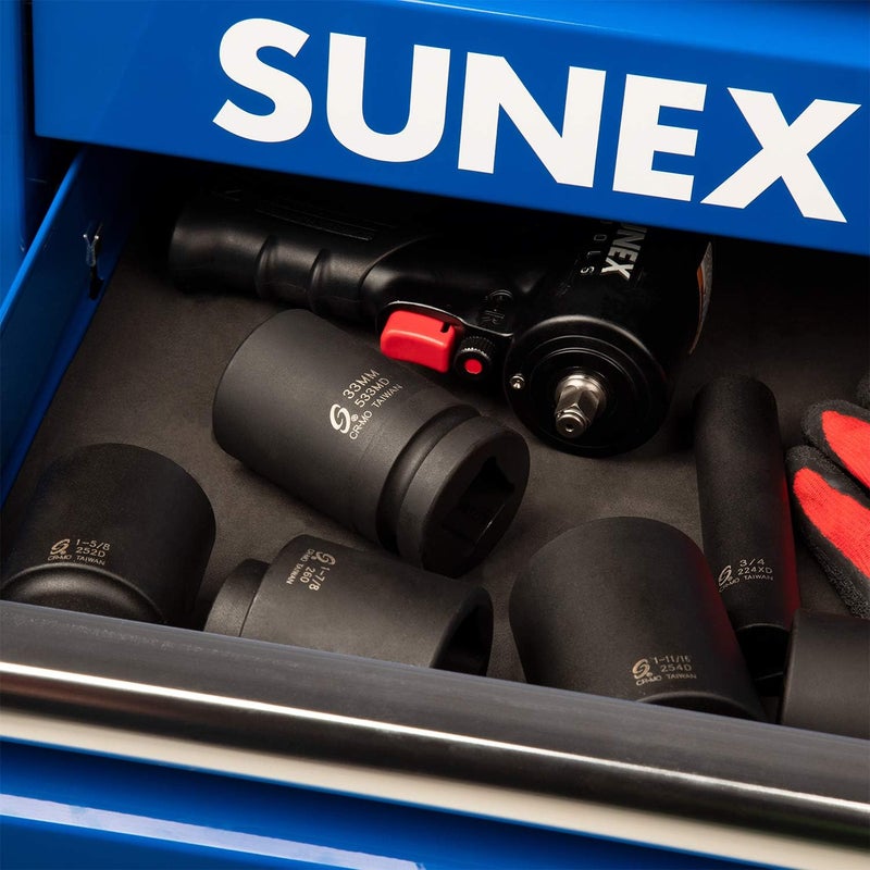 Sunex 533MD 1 Inch Drive 33mm Deep Impact Socket - Cr-Mo Steel with Radius Corner Design and Chamfered Opening - Image 5
